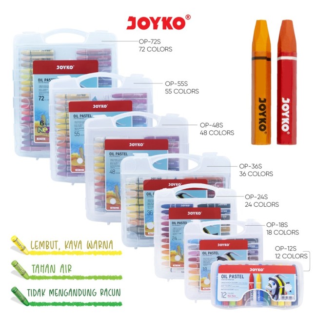 joyko Oil Pastel Crayon Minyak Crayon Minyak OP