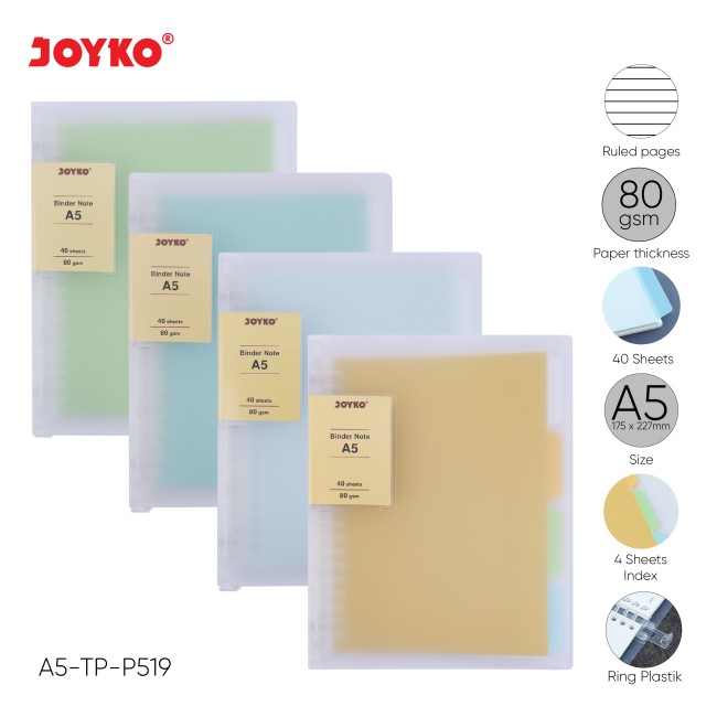 joyko Binder Note Binder Note Binder Note A5-TP-P519