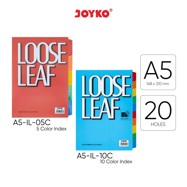joyko Loose Leaf Isi Binder Note Isi Binder Pembatas A5