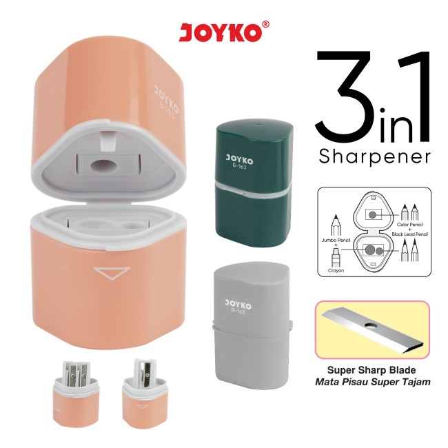 joyko Sharpener Serutan Hand Sharpener Serutan Tangan Serutan B-163