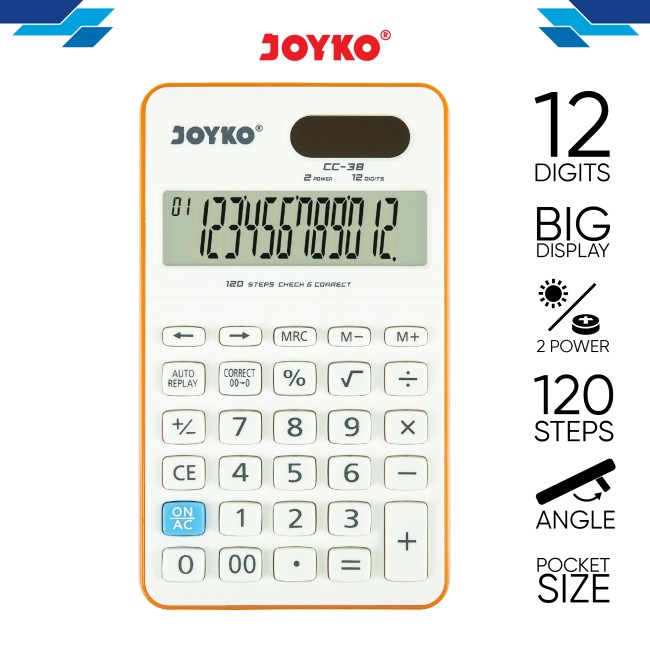 joyko Calculator Kalkulator Kalkulator CC-38