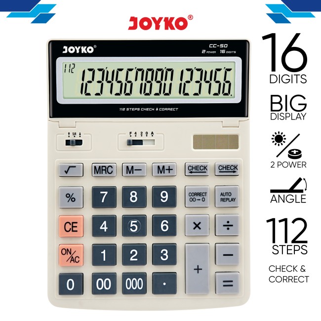 joyko Calculator Kalkulator Desk Calculator Kalkulator Meja Kalkulator CC-50