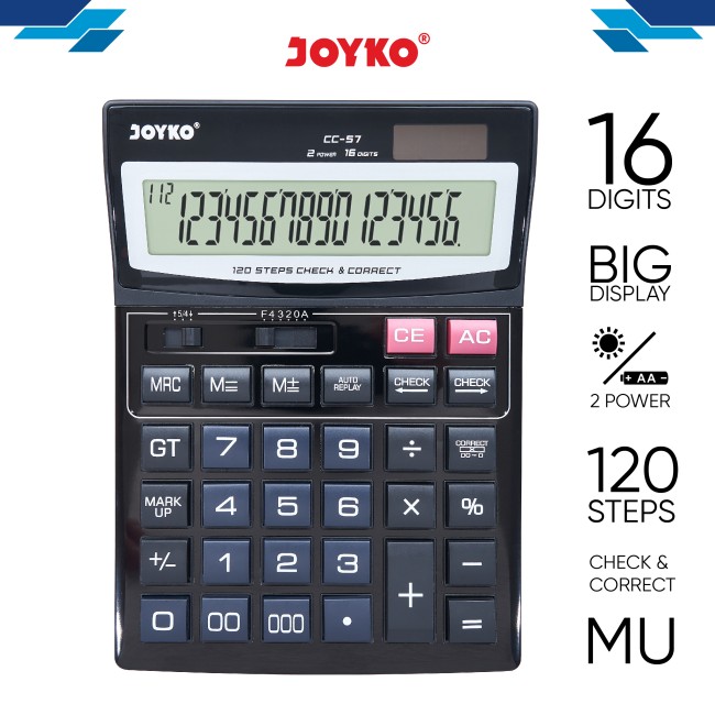 joyko Calculator Kalkulator Desk Calculator Kalkulator Meja Kalkulator CC-57