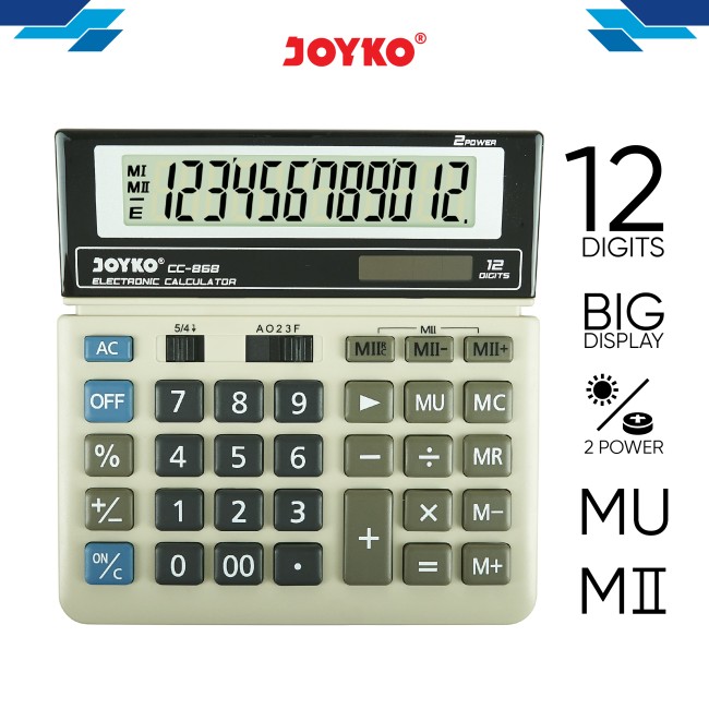 joyko Calculator Kalkulator Kalkulator CC-868