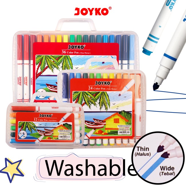 joyko Pen Pena Color Brush Pen Color Brush Pen Color Pen CLP-04