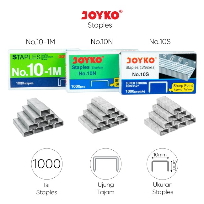 joyko Staples Steples Staples No.10e
