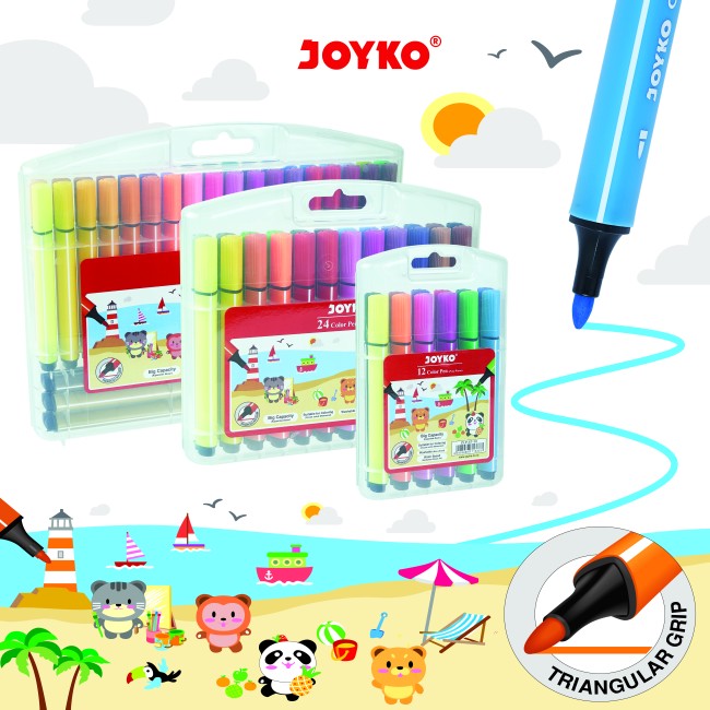 joyko Pen Pena Color Brush Pen Color Brush Pen Color Pen CLP-57