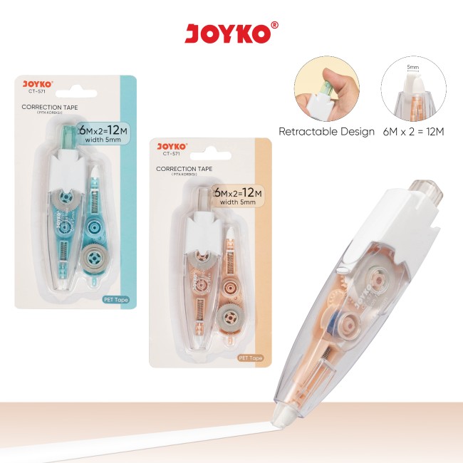 joyko Correction Korektor Correction Tape Pita Koreksi Pita Koreksi CT-571