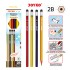 joyko Pencil Pencil Wooden Pencil Pensil Kayu Pencil P-104 (2B) (Metallic)