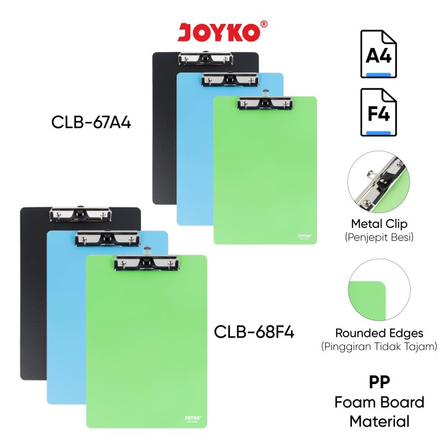 joyko Clip Penjepit Papan Penjepit  CLB-67~68