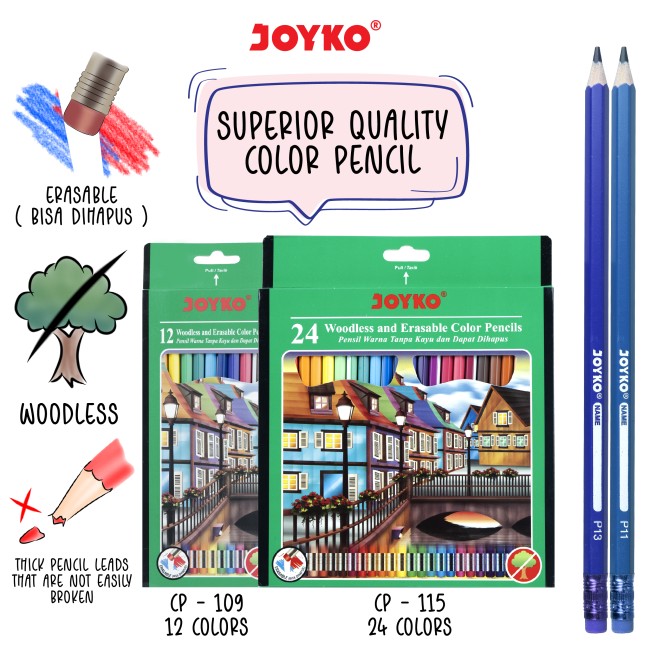 joyko Pencil Pencil Color Pencil Pensil Warna Color Pencil CP-109