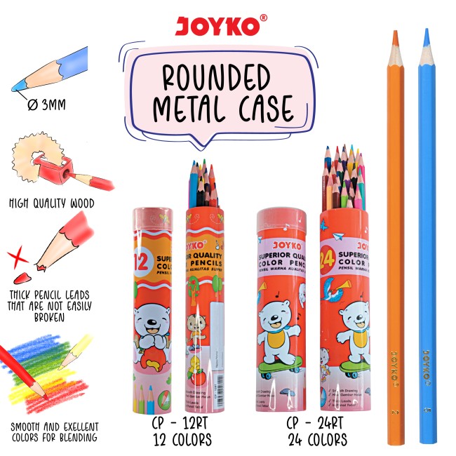 joyko Pencil Pencil Color Pencil Pensil Warna Color Pencil CP-12RT