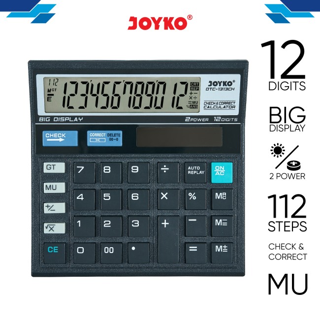 joyko Calculator Kalkulator Kalkulator DTC-1313CH