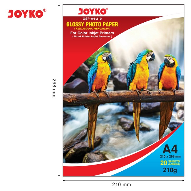 joyko Paper Kertas Glossy Photo Paper GSP-A4-210