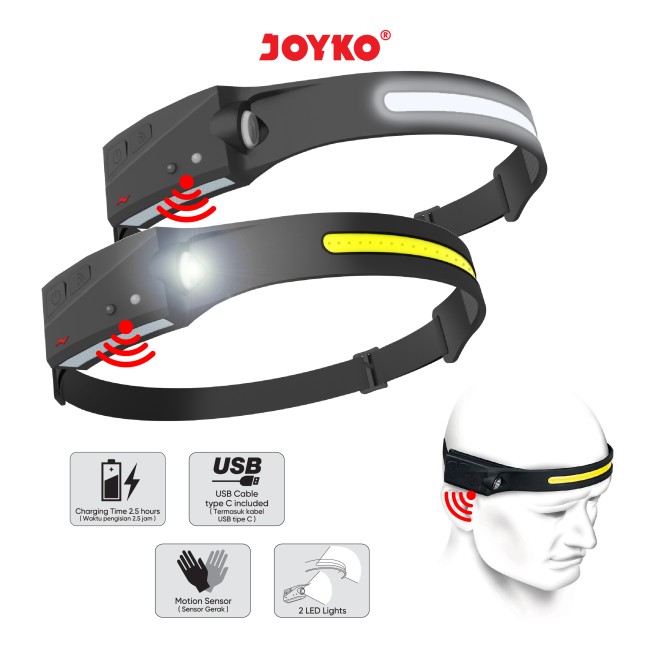 joyko LED Flashlight Senter LED Headlamp HDL-250