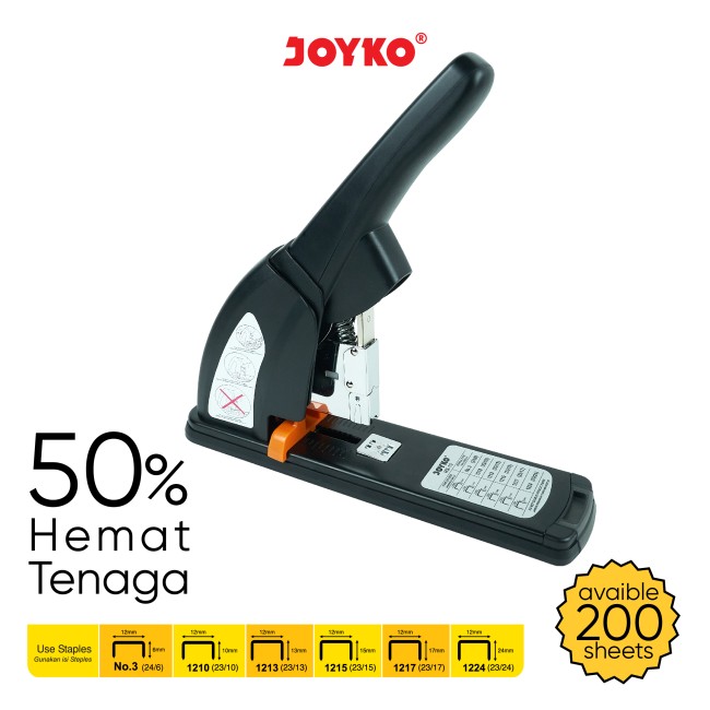 joyko Stapler Stepler Heavy Duty Stepler Stepler Kemampuan Tinggi Stepler Kemampuan Tinggi HS-13