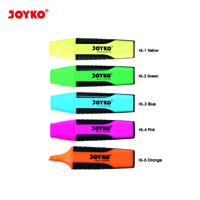 joyko High Lighter Penanda Berwarna Highlighter HL1~5