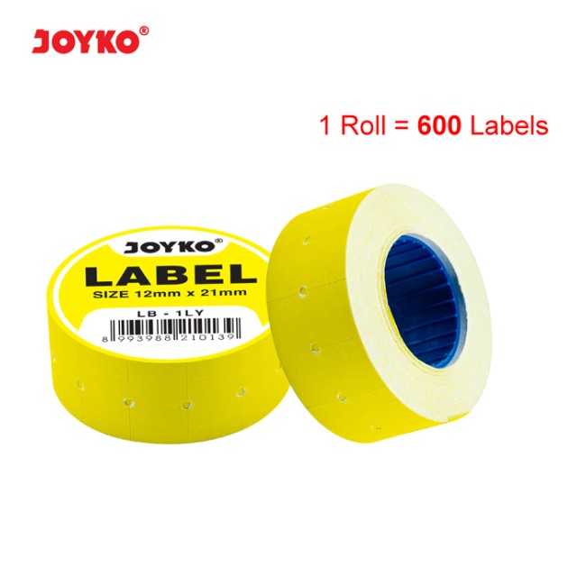 joyko Label Label Label LB-1LY (1 baris, Yellow)
