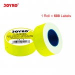 Label LB-6 (1 baris, fluorescent yellow)