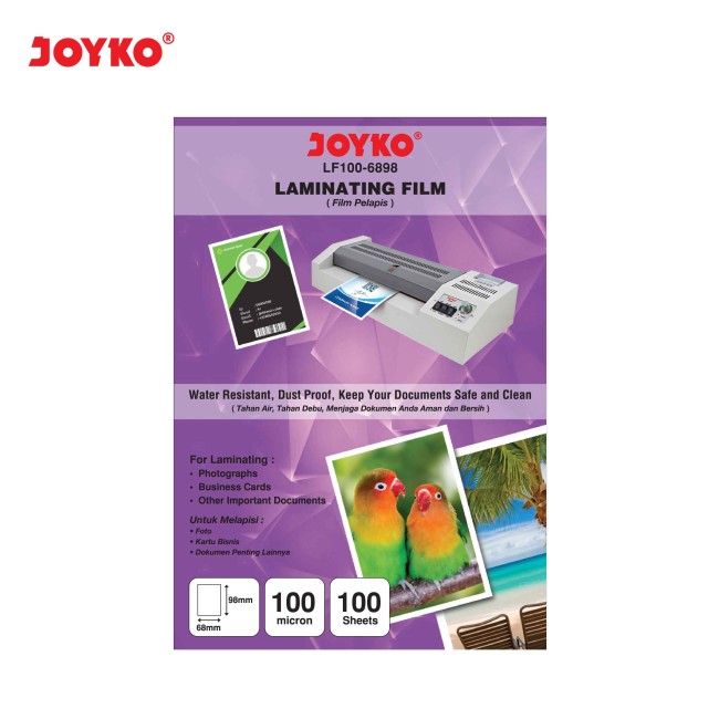 joyko Laminating Film Plastik Laminating Laminating Film LF100-6898 (KTP)