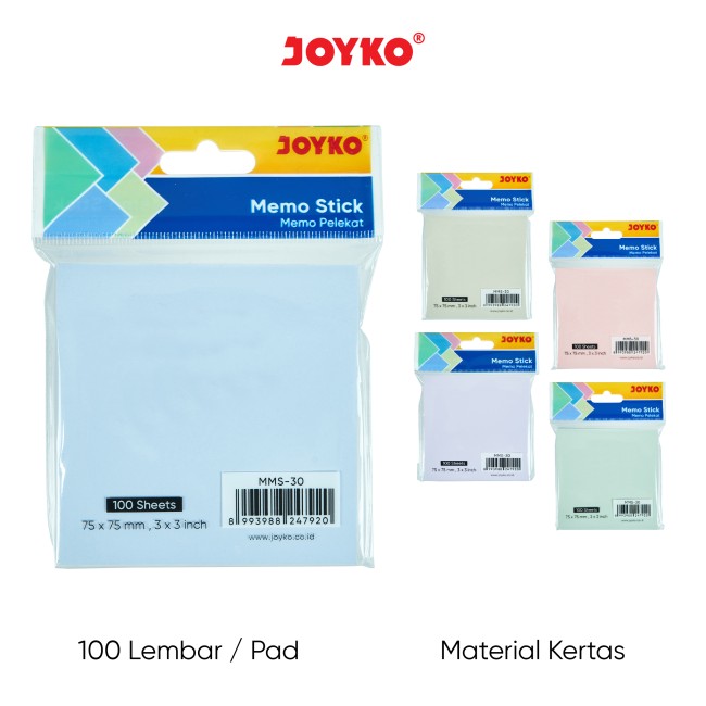 joyko Memo Stick Memo Pelekat Memo Pelekat MMS-30