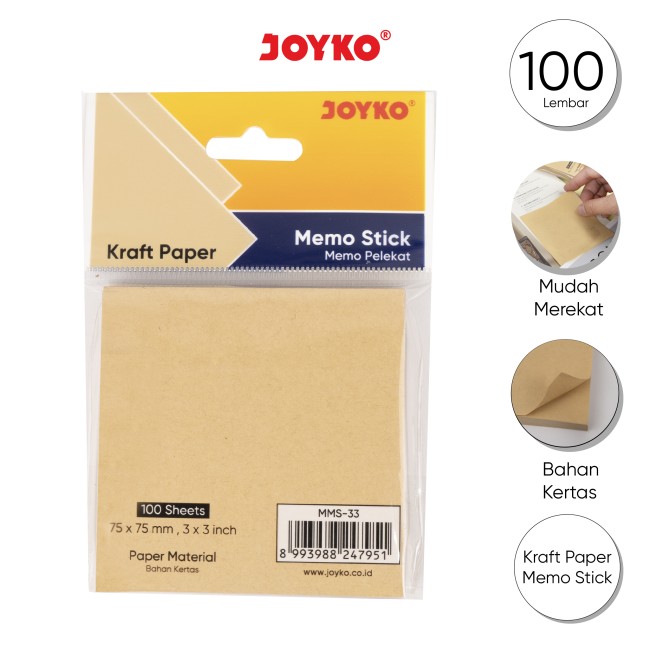 joyko Memo Stick Memo Pelekat Memo Pelekat MMS-33