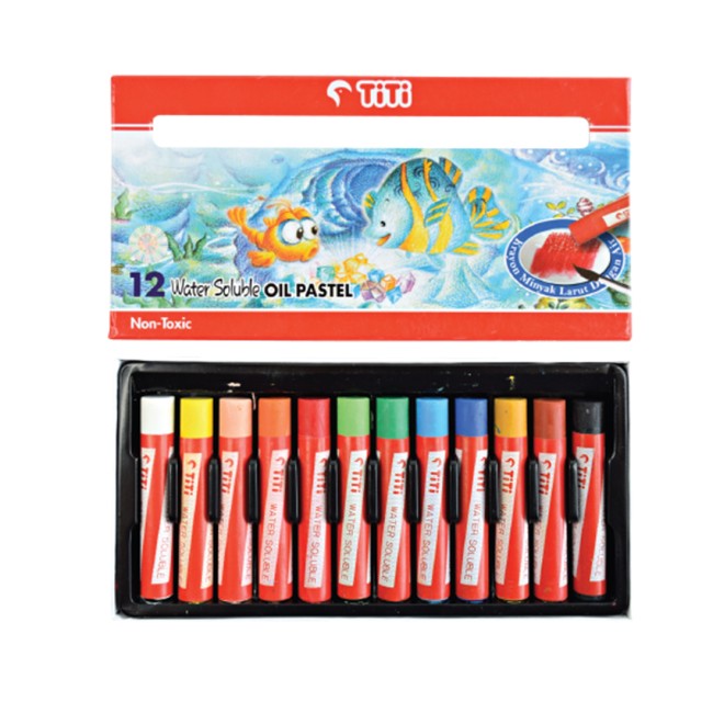 joyko Oil Pastel Oil Pastel Oil-Pastel PL-12WS (12 Colors) Water Solube