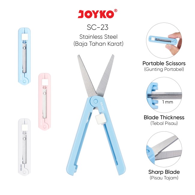 joyko Scissors Gunting SC-23 (Mini Portable)
