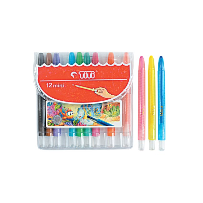 joyko Crayon Crayon Twist Crayon TI-CP-12 Mini (12 Colors)