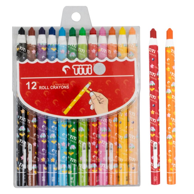 joyko Crayon Crayon Paper Roll Crayon TI-CP-12R (12 Colors)