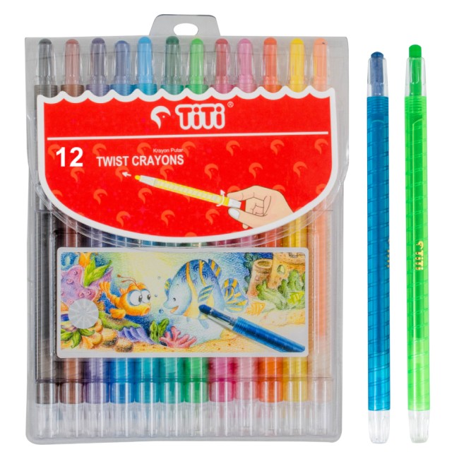 joyko Crayon Crayon Twist Crayon TI-CP-12T (12 Colors)