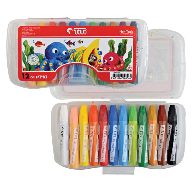 joyko Oil Pastel Oil Pastel Oil-Pastel TI-P-12S (12 Colors)