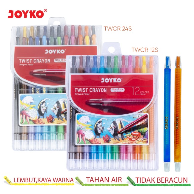 joyko Crayon Crayon Twist Crayon TWCR-12S~24S