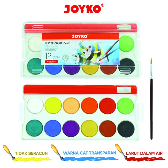 joyko Water Color Cat Air Water Color Cat Air Cat Air WAC-CAKE-12 (12 Color)