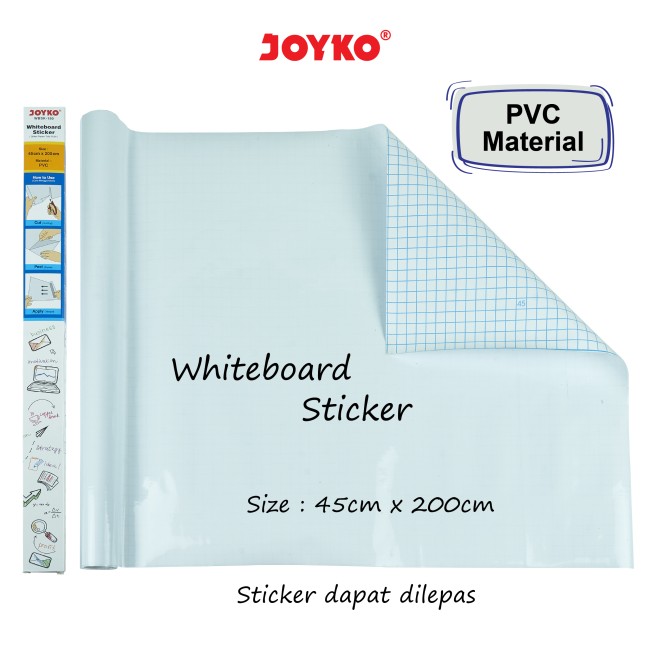 joyko Whiteboard Papan Tulis Putih Stiker Papan tulis Putih WBSK-150