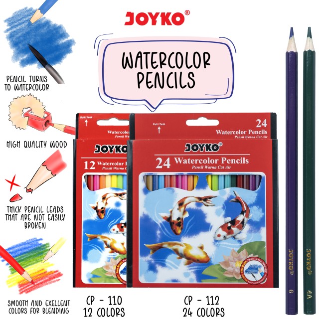 joyko Pencil Pencil Color Pencil Pensil Warna Water Color Pencil WCP-110