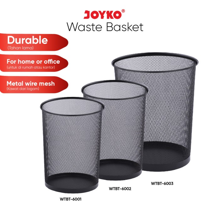 joyko WASTE BASKET KERANJANG SAMPAH Keranjang Tempat Sampah WTBT