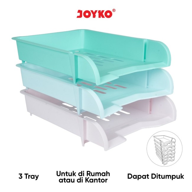 joyko Desk Set Tempat Alat Tulis Document Tray Bak Dokumen Bak Dokumen DT-900-3T